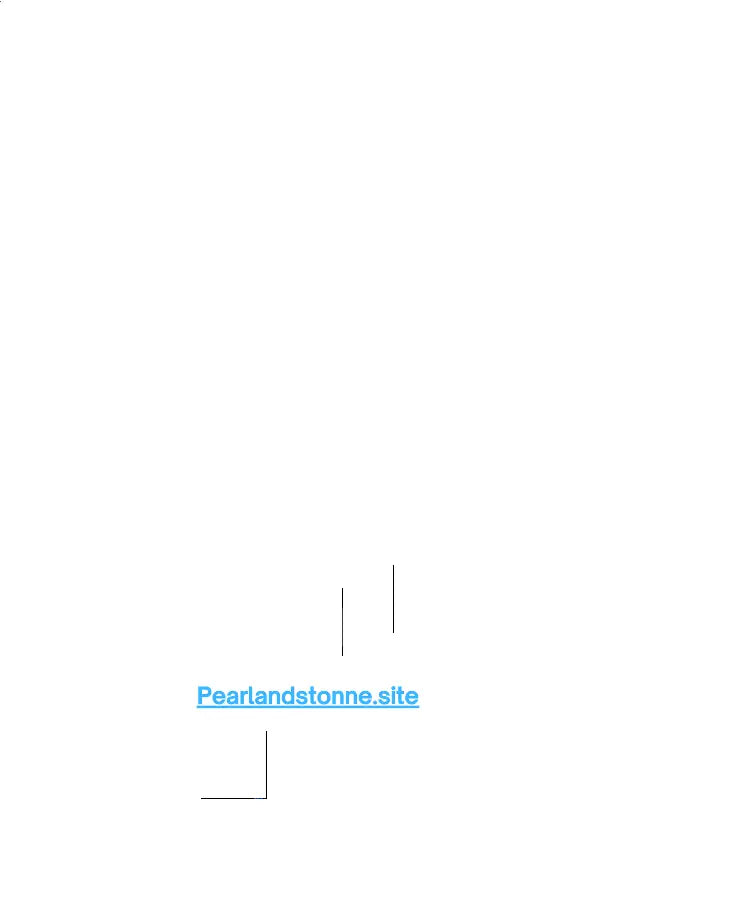 Logo minimaliste bleu avec le texte pearlandstonne.site pour set heritage baya Heritage